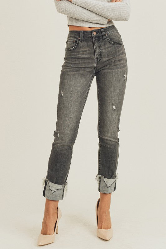 Dark Gray Risen Jeans