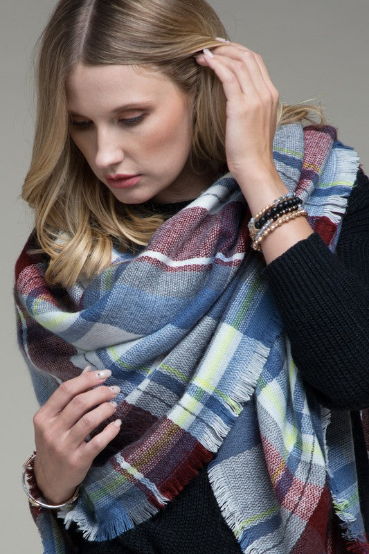 Plaid Blanket Scarf