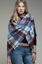 Load image into Gallery viewer, Plaid Blanket Scarf
