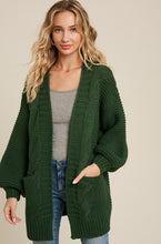 Load image into Gallery viewer, Chelsea Chunkie Cable Knit Cardigan
