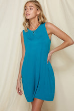 Load image into Gallery viewer, Summer Teal Bamboo Dress
