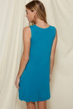 Load image into Gallery viewer, Summer Teal Bamboo Dress
