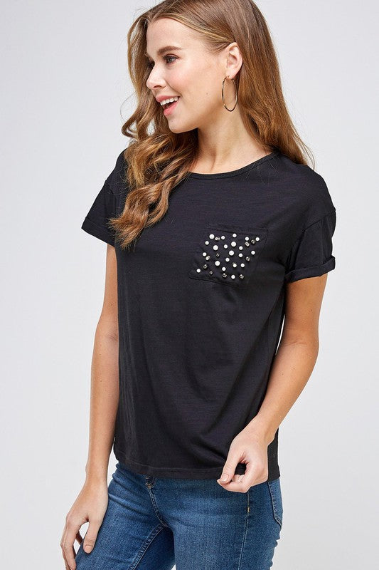 Pearly Black Tee