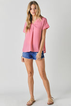 Load image into Gallery viewer, Penelope Pink V-neck Top
