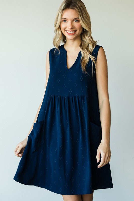 Natalie Navy Dress