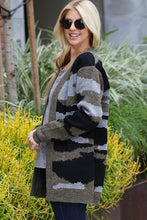 Load image into Gallery viewer, Camo Sweater Cardigan
