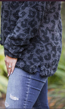 Load image into Gallery viewer, Raven Black Leopard Sherpa
