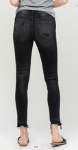 Load image into Gallery viewer, Distressed Black Vervet Jean
