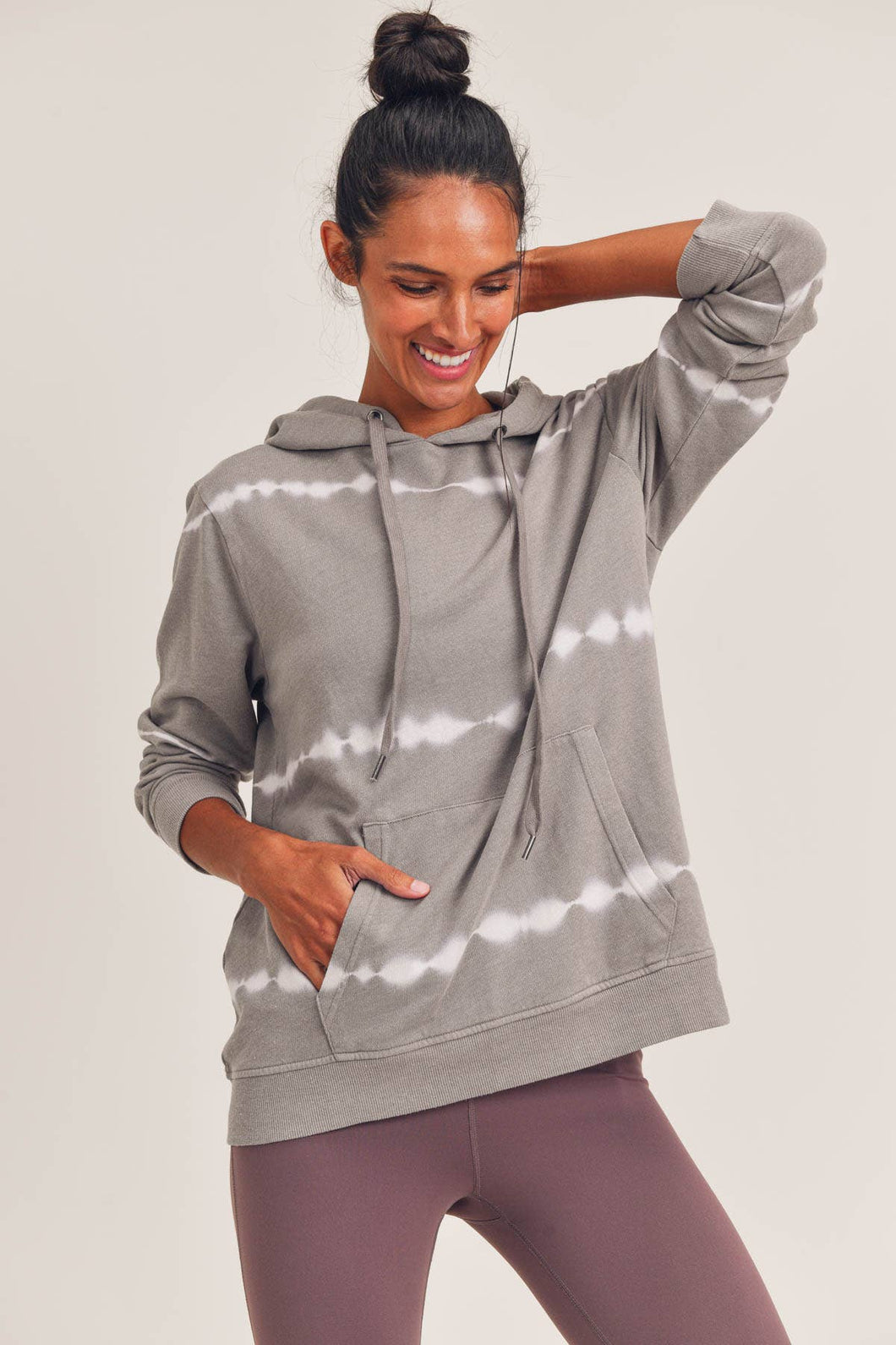 Shockwave Lines Tie-Dye Hoodie Pullover