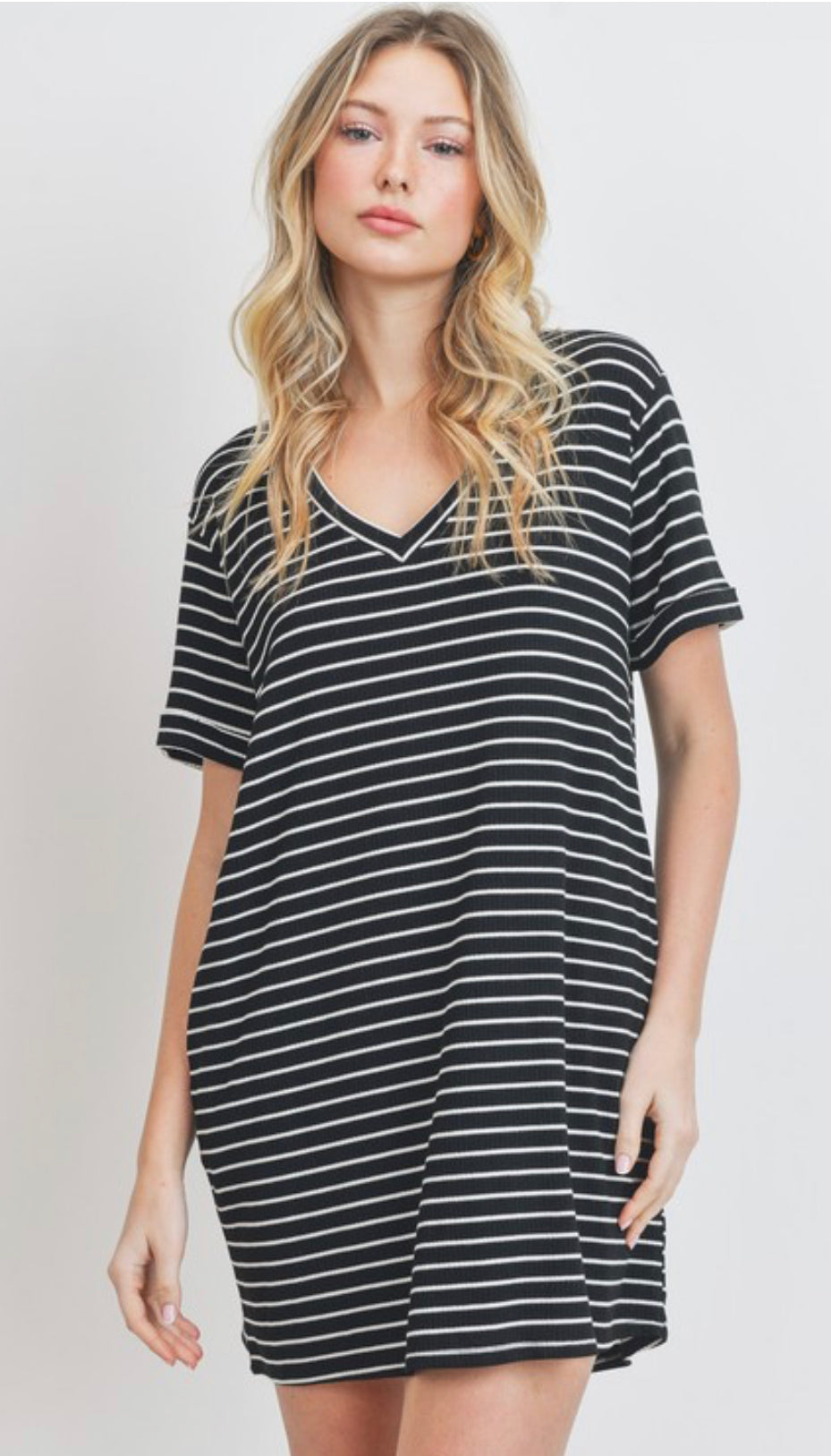 Sara Striped T-shirt Dress