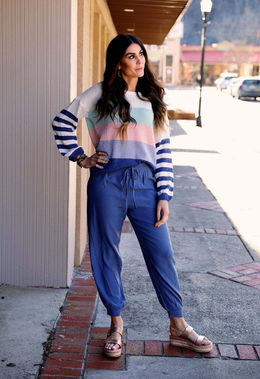 Color Block Knit Sweater