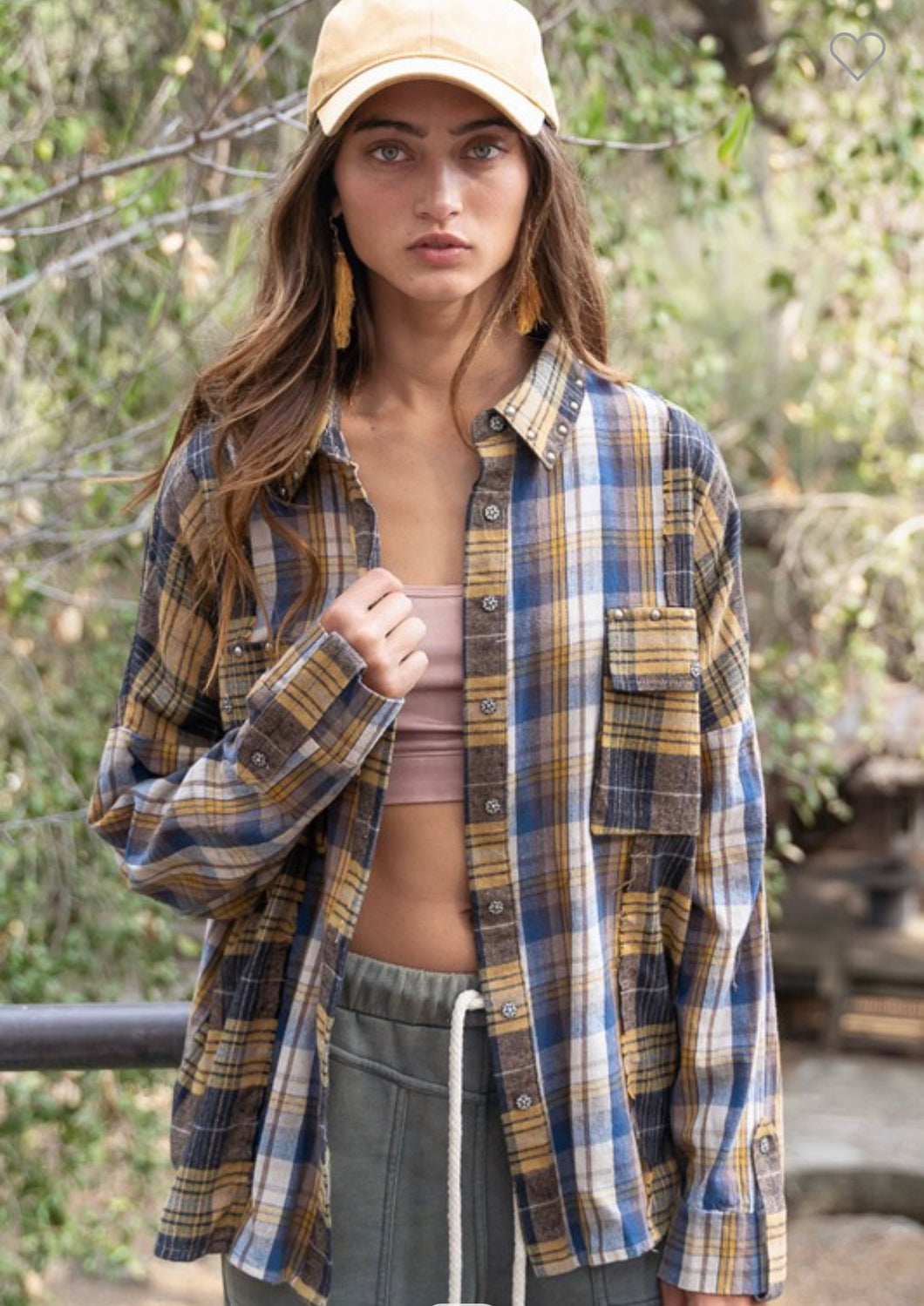 Madelyn Mismatched Plaid Shirt