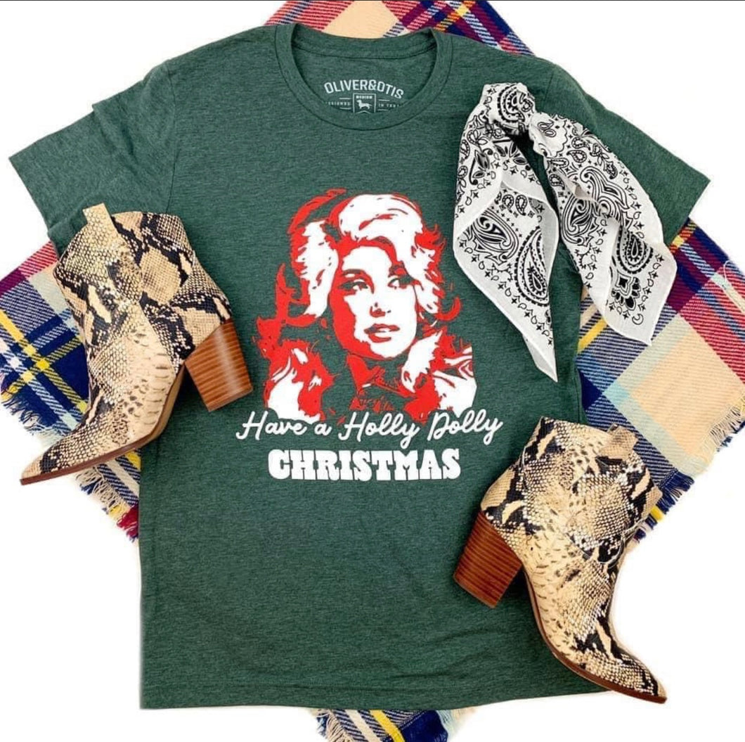 Holly Dolly Christmas Tee