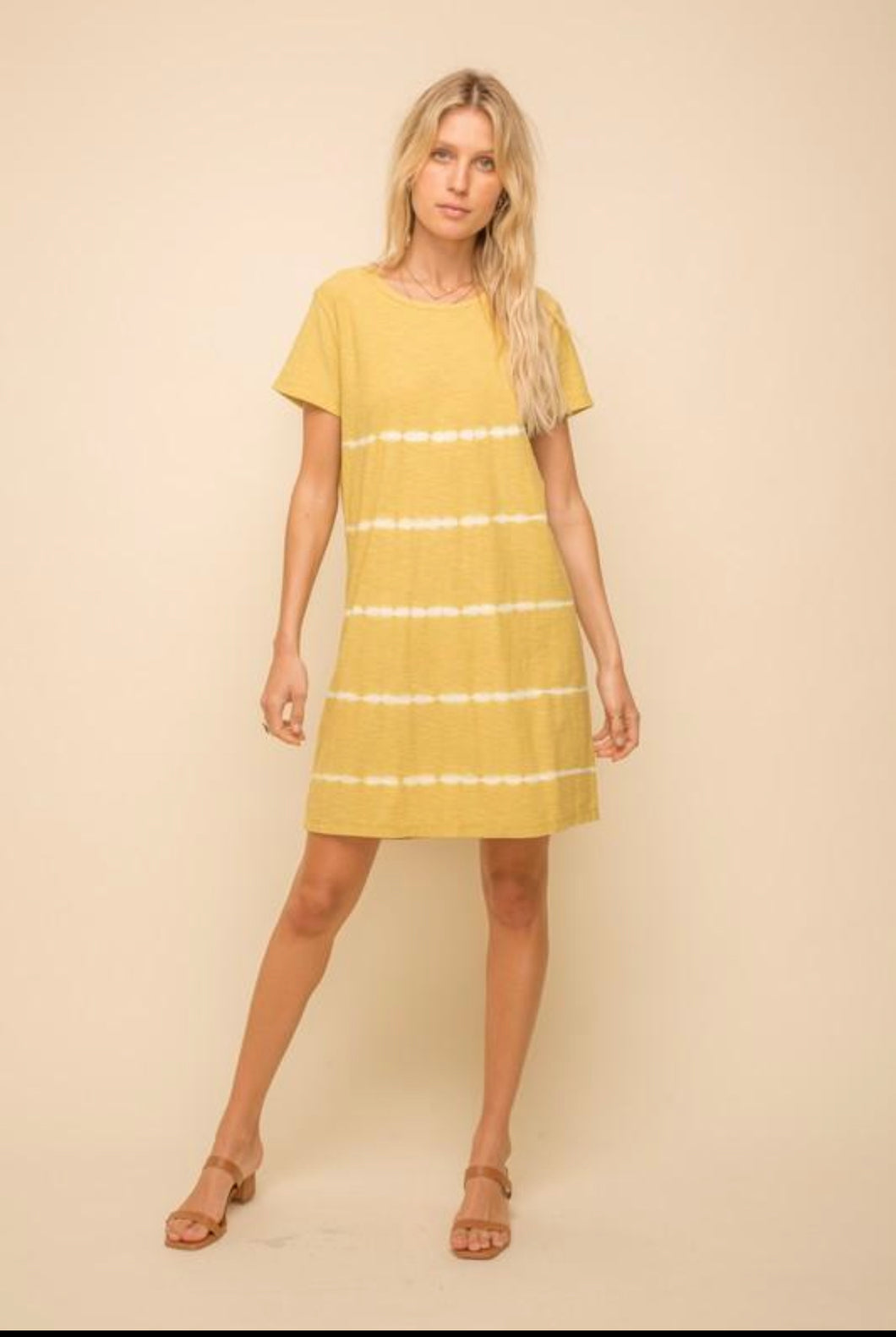 Golden Sunset T-shirt Dress