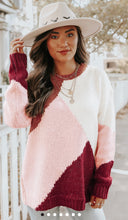 Load image into Gallery viewer, Carrie Color block Sweater
