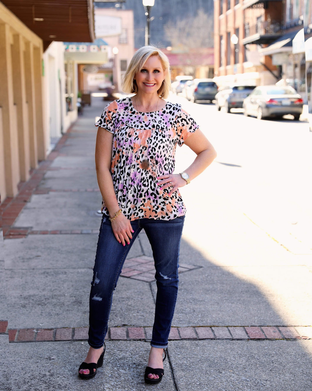 Leopard Multi color top