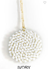 Load image into Gallery viewer, Beaded circle pendant long necklace
