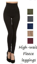 Load image into Gallery viewer, Oh so soft fleece leggings
