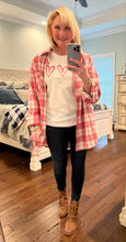 Load image into Gallery viewer, Pretty in Pink Flannel
