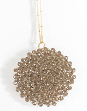 Load image into Gallery viewer, Beaded circle pendant long necklace
